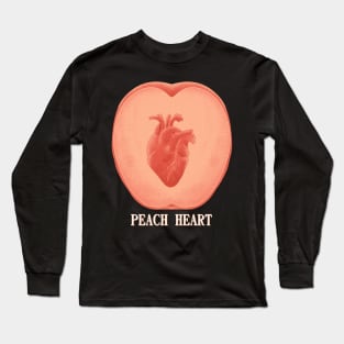 PEACH HEART Long Sleeve T-Shirt